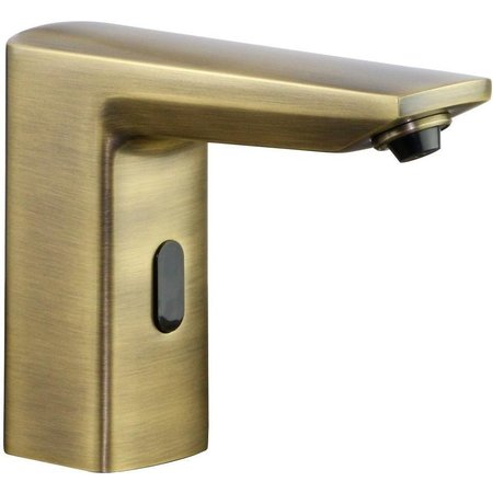MACFAUCETS Touchless, Deck Mounted Bulk Soap Dispenser Modern Square, Antique Brass PYOS-22 PYOS-22AB